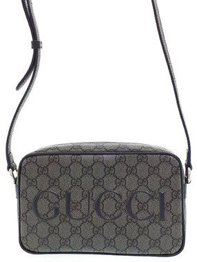 Gucci GG Supreme Shoulder Bag black monogram canvas